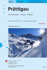 bokomslag Swisstopo 1 : 50 000 Prättigau Ski