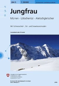 bokomslag Swisstopo 1 : 50 000 Jungfrau Skitourenkarte
