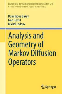 Analysis and Geometry of Markov Diffusion Operators 1