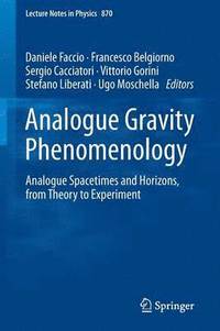 bokomslag Analogue Gravity Phenomenology
