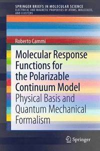 bokomslag Molecular Response Functions for the Polarizable Continuum Model