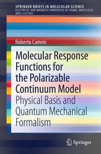 bokomslag Molecular Response Functions for the Polarizable Continuum Model