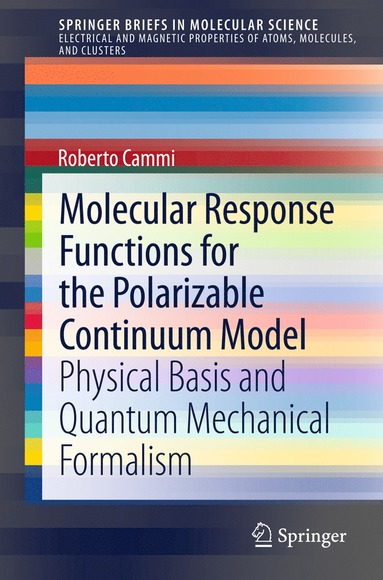 bokomslag Molecular Response Functions for the Polarizable Continuum Model