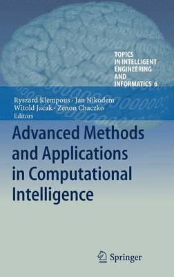 bokomslag Advanced Methods and Applications in Computational Intelligence