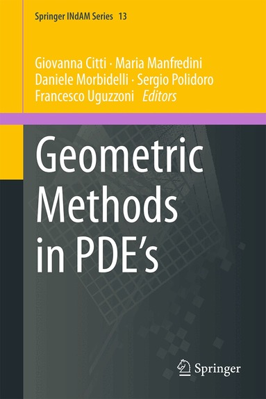 Giovanna Citti, Maria Manfredini, Daniele Morbidelli, Sergio Polidoro, Francesco Uguzzoni - Geometric Methods in PDE’s, Inbunden
