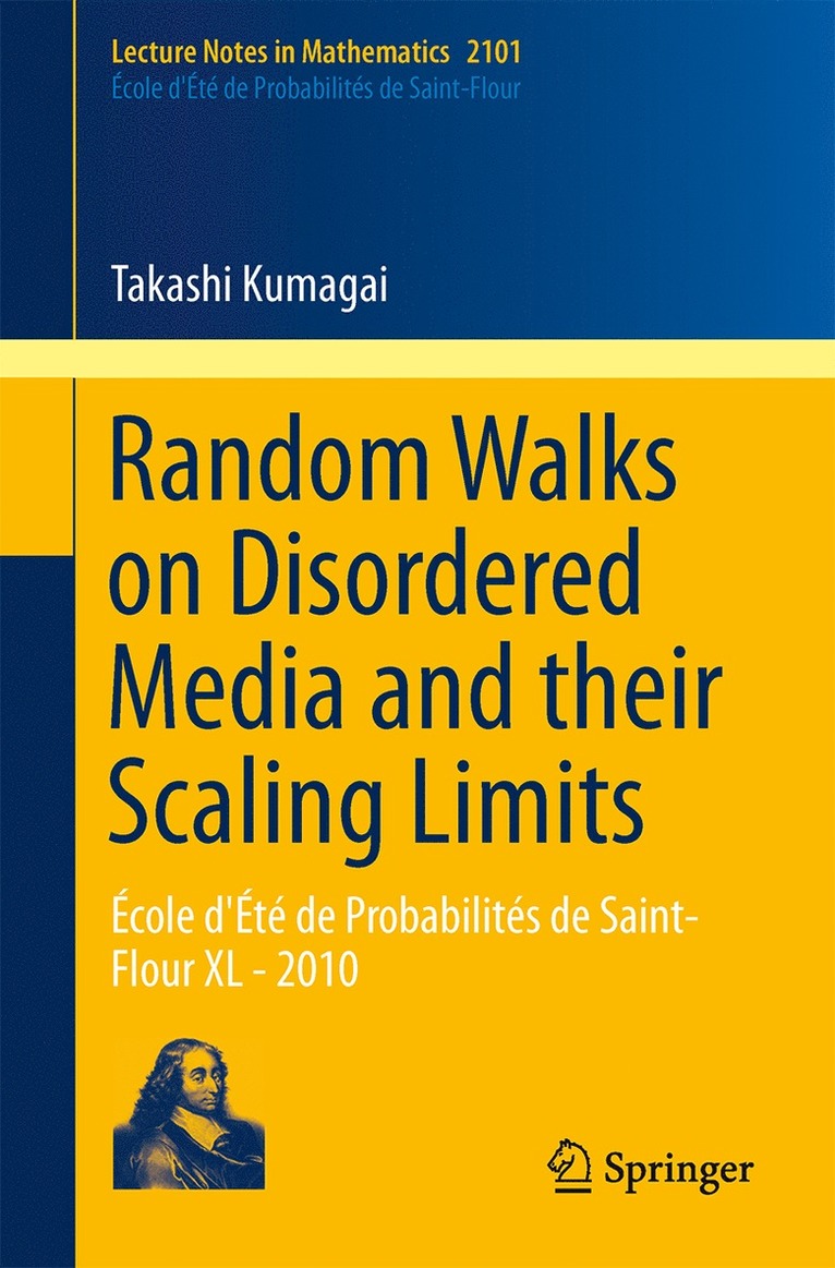 Takashi Kumagai - Random Walks on Disordered Media and their Scaling Limits, Häftad