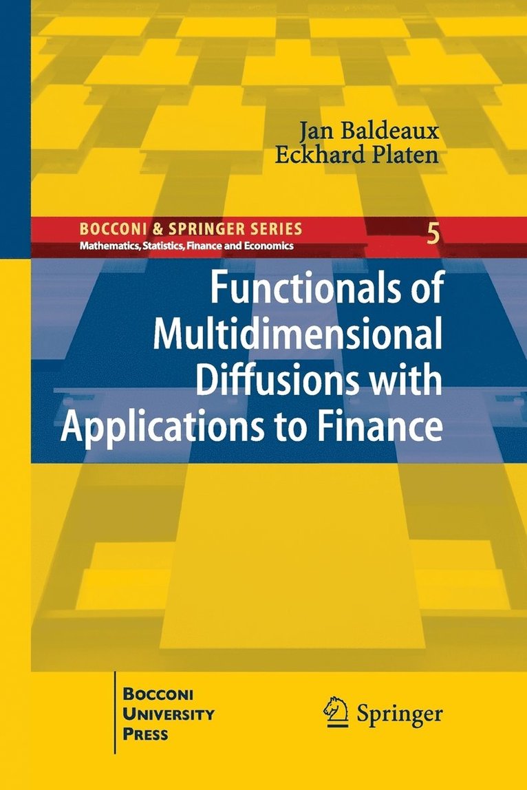 Functionals of Multidimensional Diffusions with Applications to Finance 1