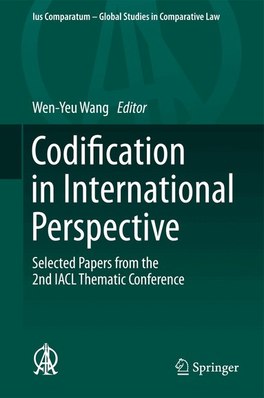 Wen-Yeu Wang - Codification in International Perspective, Inbunden
