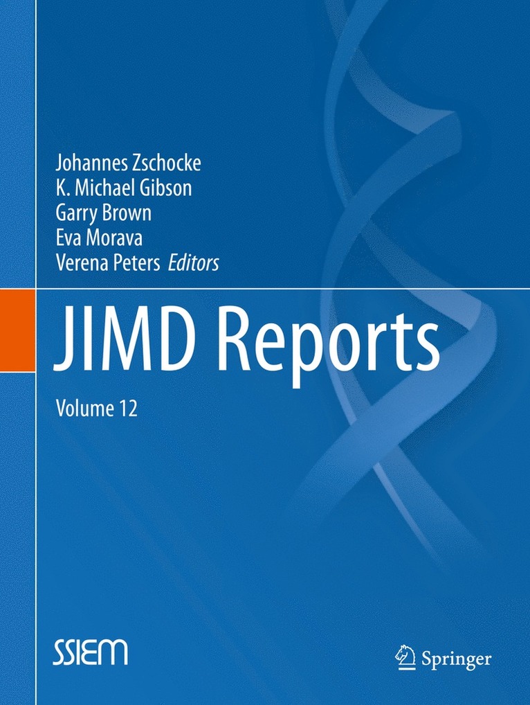 Johannes Zschocke, K Michael Gibson, Garry Brown, Eva Morava, Verena Peters, K. Michael Gibson - JIMD Reports - Volume 12, Häftad