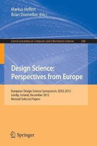 bokomslag Design Science: Perspectives from Europe