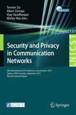 bokomslag Security and Privacy in Communication Networks