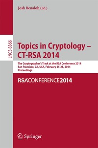 bokomslag Topics in Cryptology -- CT-RSA 2014