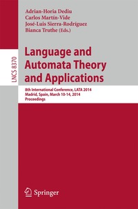 bokomslag Language and Automata Theory and Applications