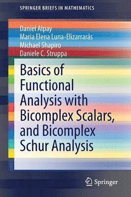 Daniel Alpay, Maria Elena Luna-Elizarrarás, Michael Shapiro, Daniele C. Struppa - Basics of Functional Analysis with Bicomplex Scalars, and Bicomplex Schur Analysis, Häftad