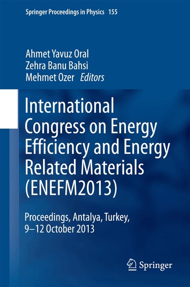 Ahmet Yavuz Oral, Zehra Banu Bahsi, Mehmet Ozer - International Congress on Energy Efficiency and Energy Related Materials (ENEFM2013), Inbunden