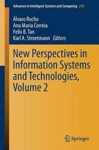 bokomslag New Perspectives in Information Systems and Technologies, Volume 2