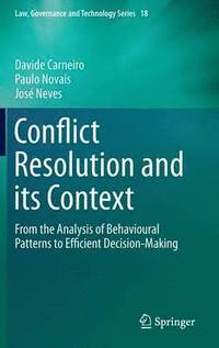 bokomslag Conflict Resolution and its Context