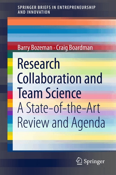 Barry Bozeman, Craig Boardman - Research Collaboration and Team Science, Häftad