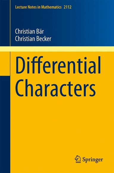 Christian Bär, Christian Becker - Differential Characters, Häftad