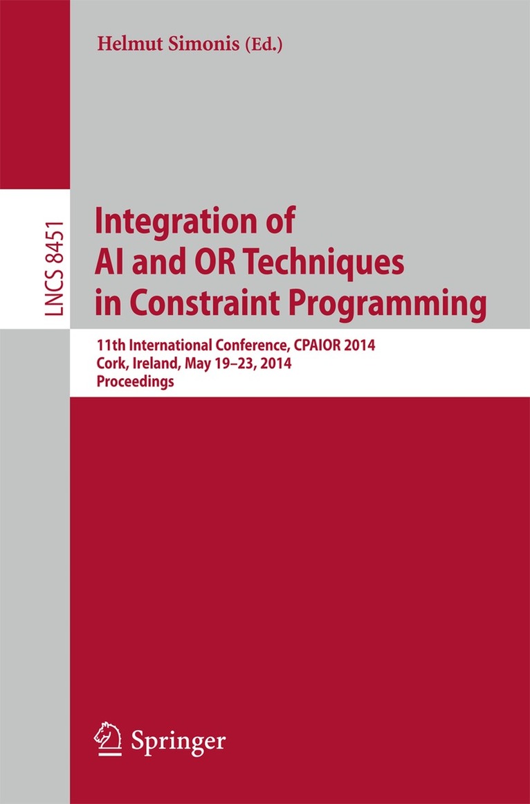 Helmut Simonis - Integration of AI and OR Techniques in Constraint Programming, Häftad
