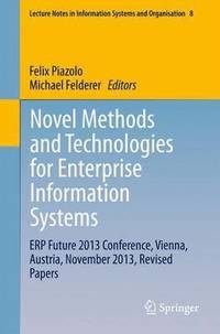 bokomslag Novel Methods and Technologies for Enterprise Information Systems