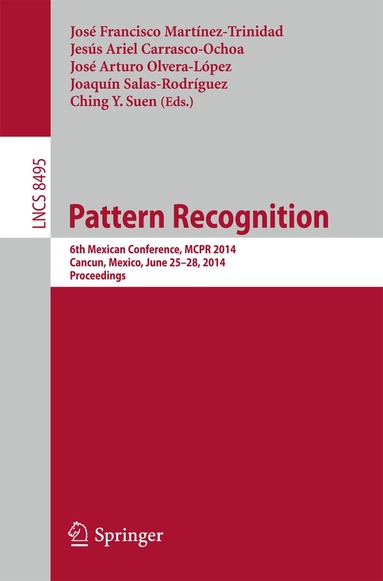 Jose Francisco Martinez-Trinidad, Jesús Ariel Carrasco-Ochoa, Jose Arturo Olvera-López, Joaquín Salas-Rodríguez, Ching Y. Suen - Pattern Recognition, Häftad