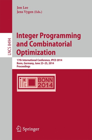 bokomslag Integer Programming and Combinatorial Optimization