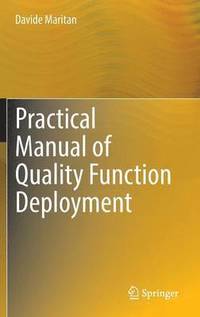 bokomslag Practical Manual of Quality Function Deployment