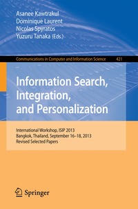 bokomslag Information Search, Integration, and Personalization