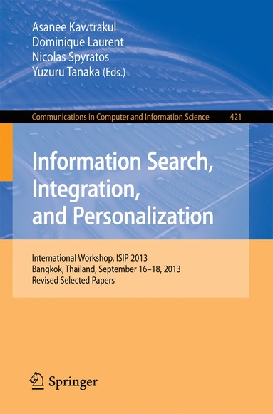 bokomslag Information Search, Integration, and Personalization