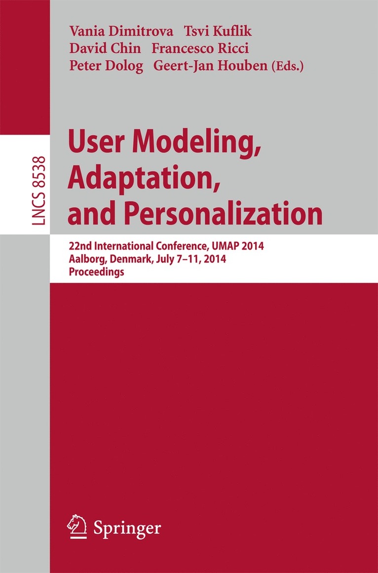 User Modeling, Adaptation and Personalization 1