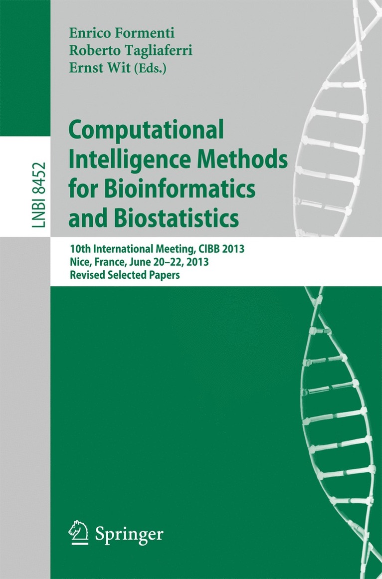 Enrico Formenti, Roberto Tagliaferri, Ernst Wit - Computational Intelligence Methods for Bioinformatics and Biostatistics, Häftad