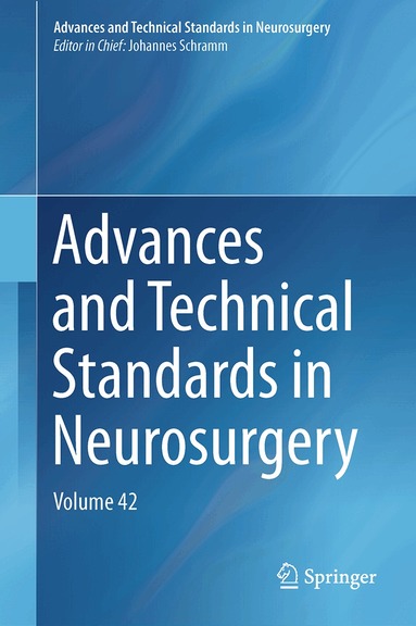 Johannes Schramm - Advances and Technical Standards in Neurosurgery, Inbunden