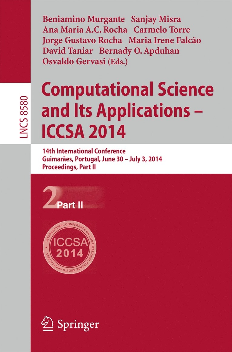 Computational Science and Its Applications - ICCSA 2014 1