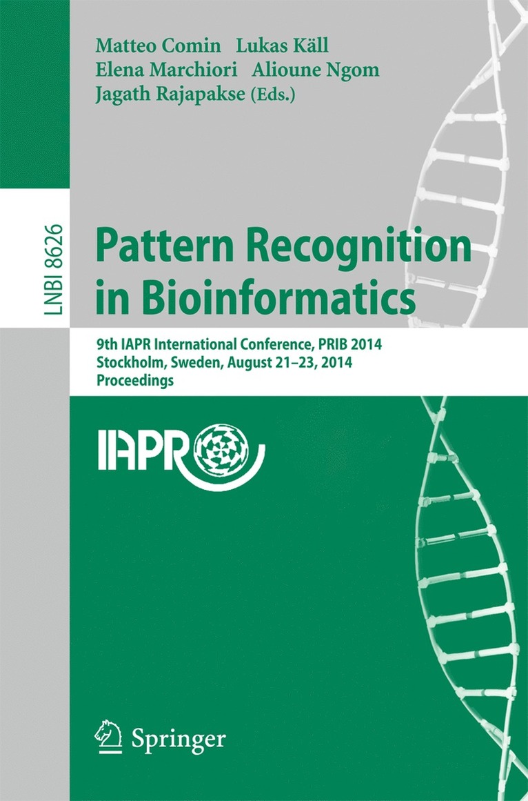 Matteo Comin, Lukas Käll, Elena Marchiori, Alioune Ngom, Jagath Chandana Rajapakse - Pattern Recognition in Bioinformatics, Häftad