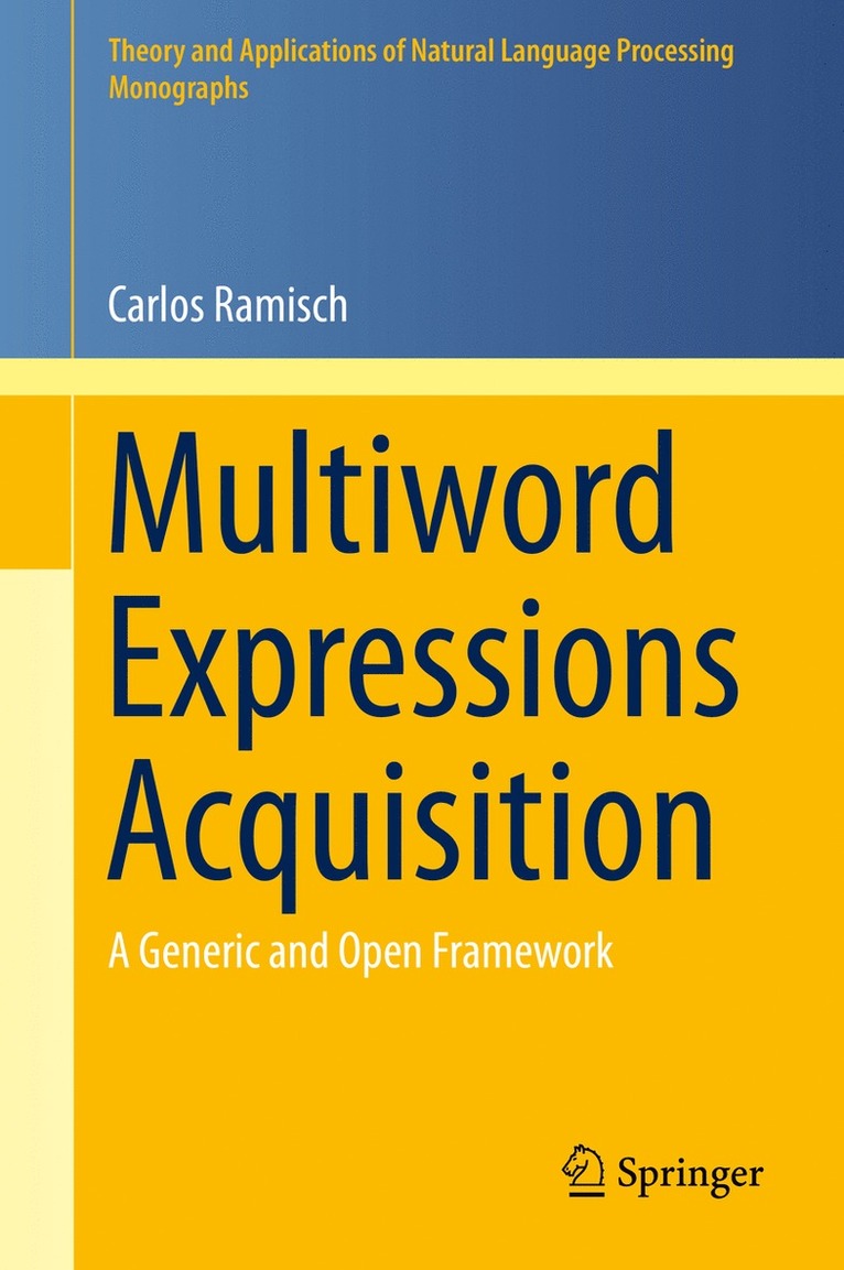 Carlos Ramisch - Multiword Expressions Acquisition, Inbunden