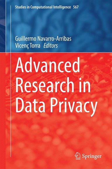 bokomslag Advanced Research in Data Privacy