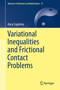 bokomslag Variational Inequalities and Frictional Contact Problems