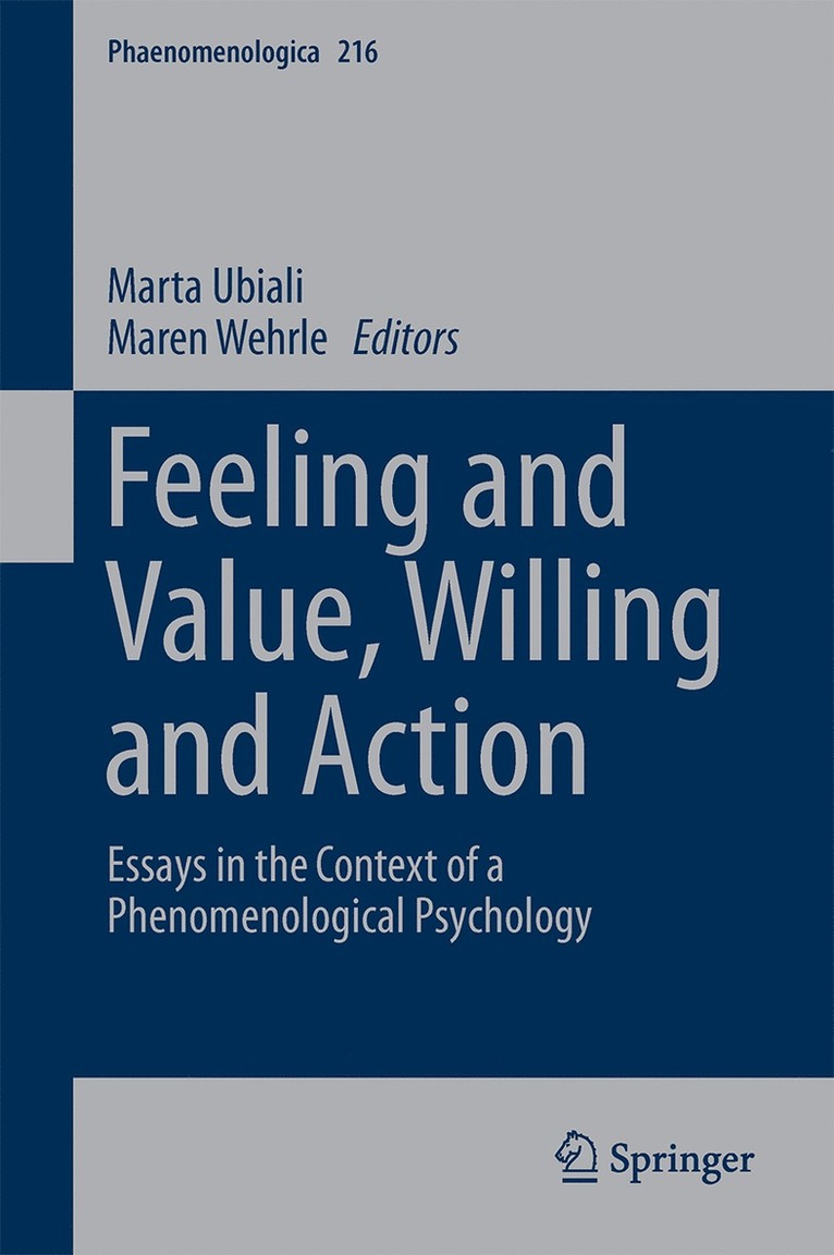 Marta Ubiali, Maren Wehrle - Feeling and Value, Willing and Action, Inbunden