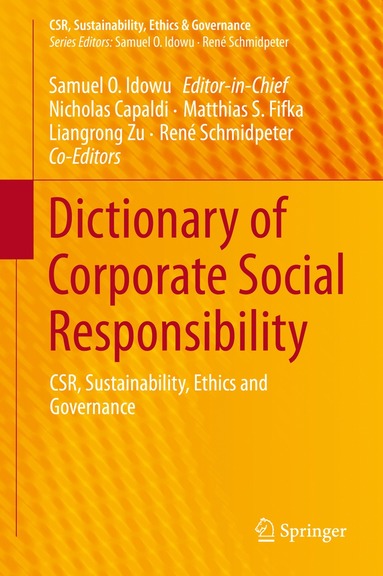 bokomslag Dictionary of Corporate Social Responsibility