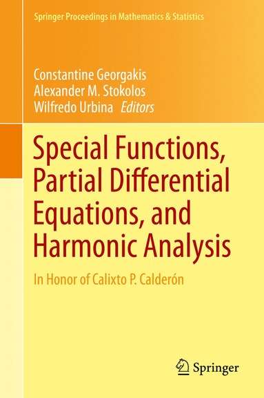 bokomslag Special Functions, Partial Differential Equations, and Harmonic Analysis