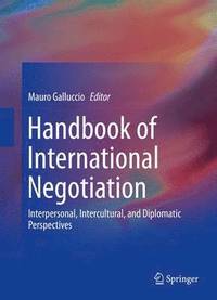 bokomslag Handbook of International Negotiation