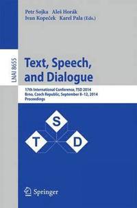 bokomslag Text, Speech and Dialogue