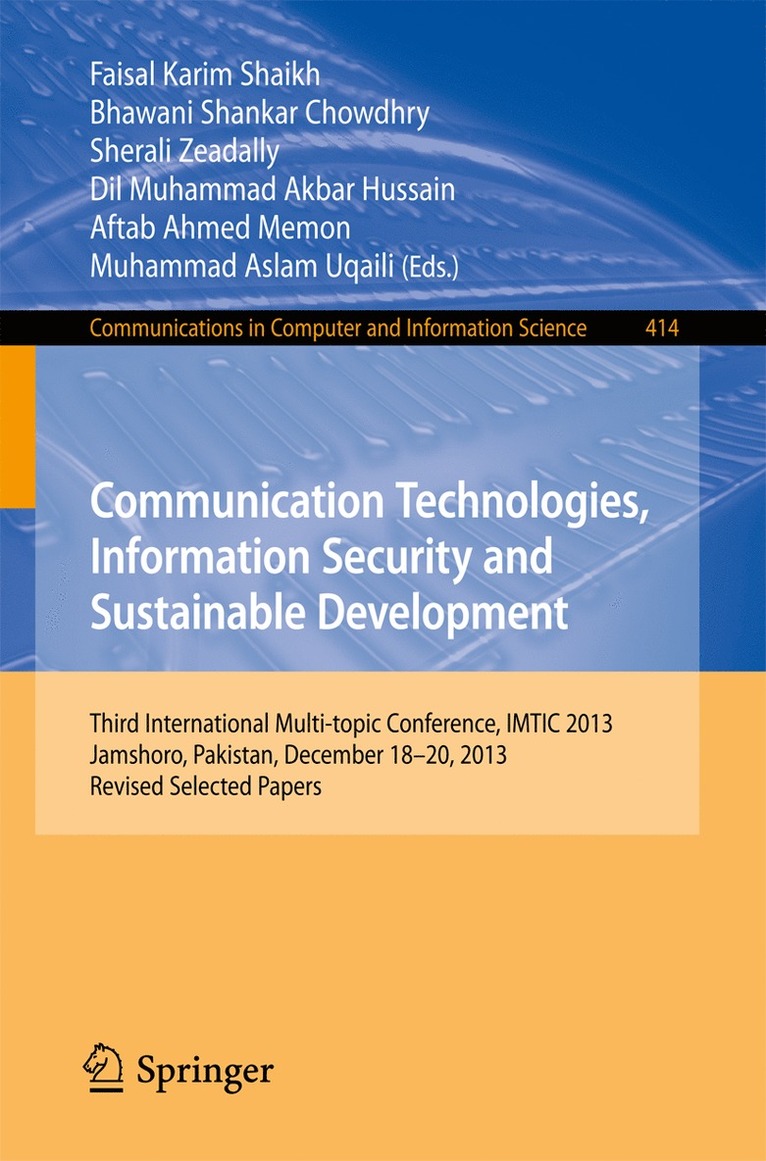 Communication Technologies, Information Security and Sustainable Development 1