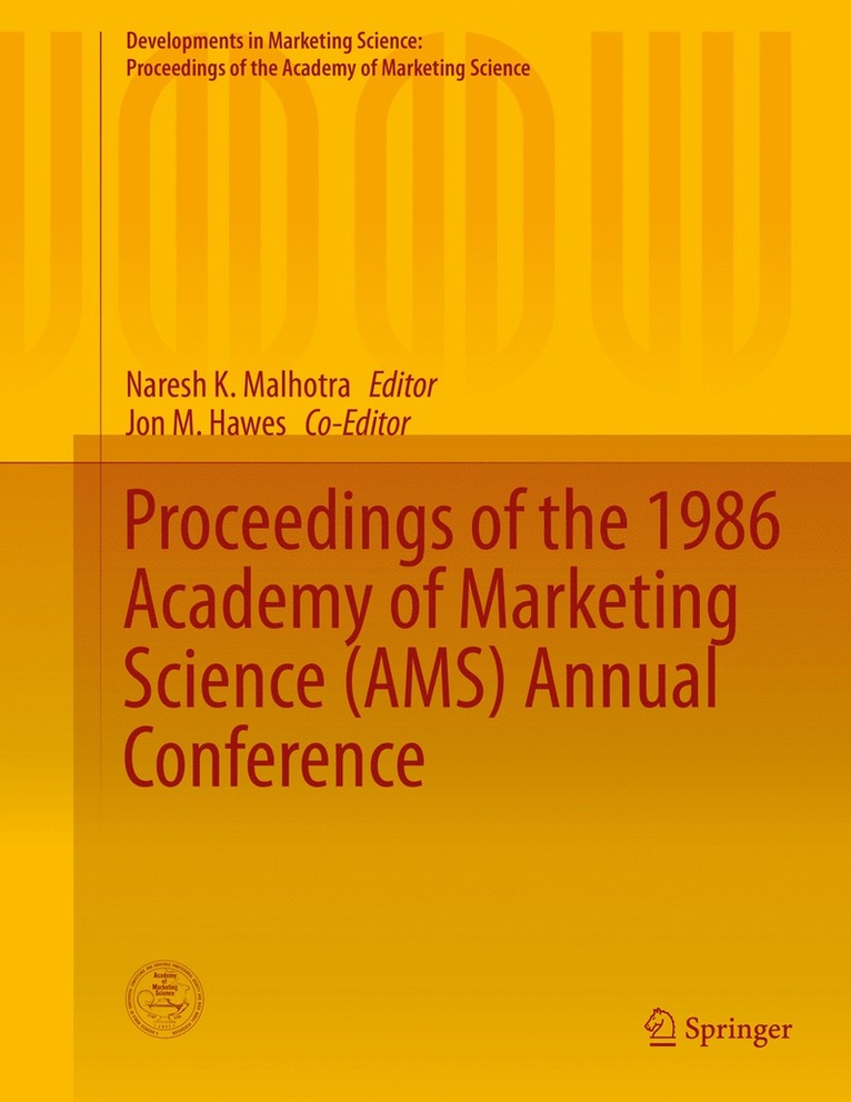 Naresh K. Malhotra - Proceedings of the 1986 Academy of Marketing Science (AMS) Annual Conference, Inbunden