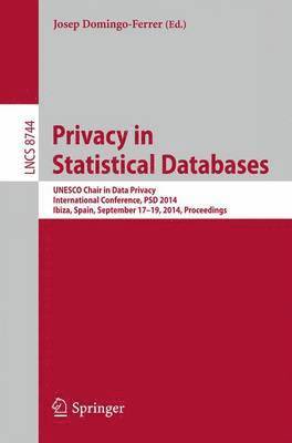 bokomslag Privacy in Statistical Databases