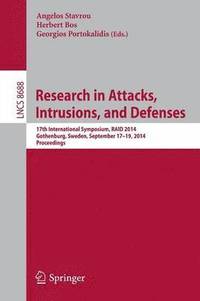 bokomslag Research in Attacks, Intrusions and Defenses