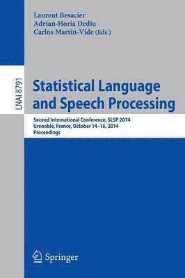 bokomslag Statistical Language and Speech Processing