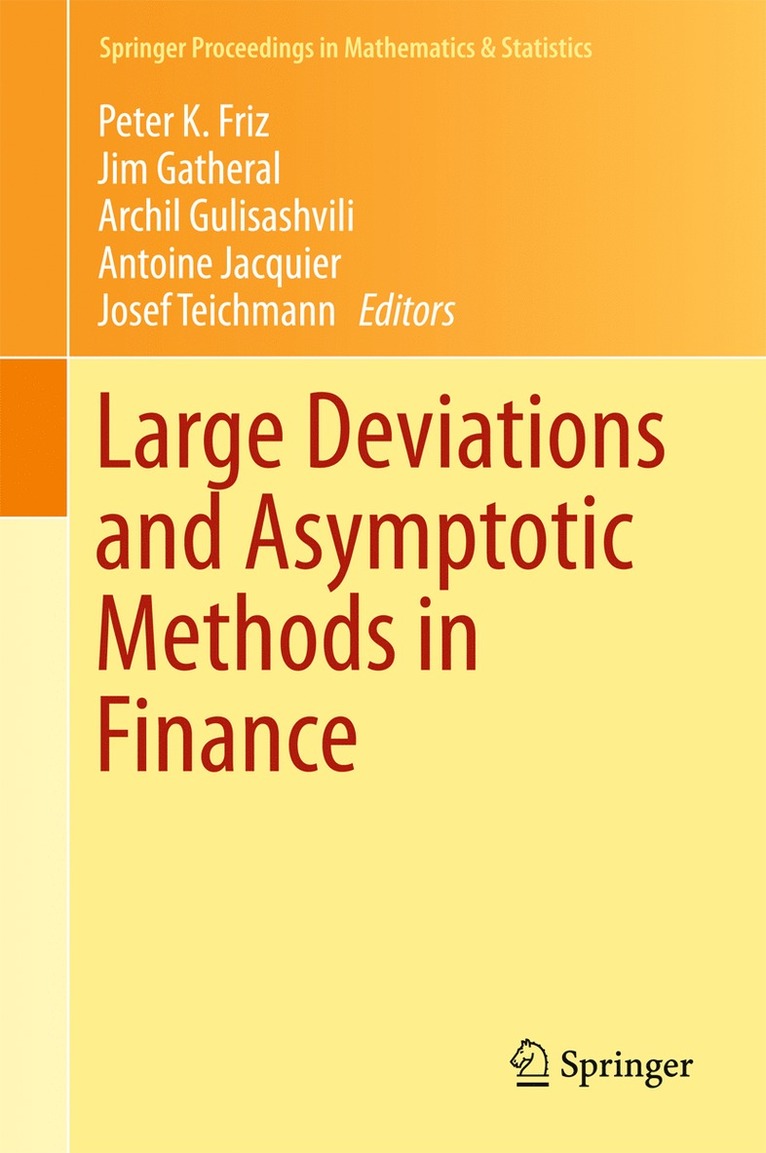 Large Deviations and Asymptotic Methods in Finance 1