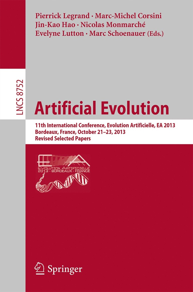 Pierrick Legrand, Marc-Michel Corsini, Jin-Kao Hao, Nicolas Monmarché, Evelyne Lutton, Marc Schoenauer, Nicolas Monmarche - Artificial Evolution, Häftad